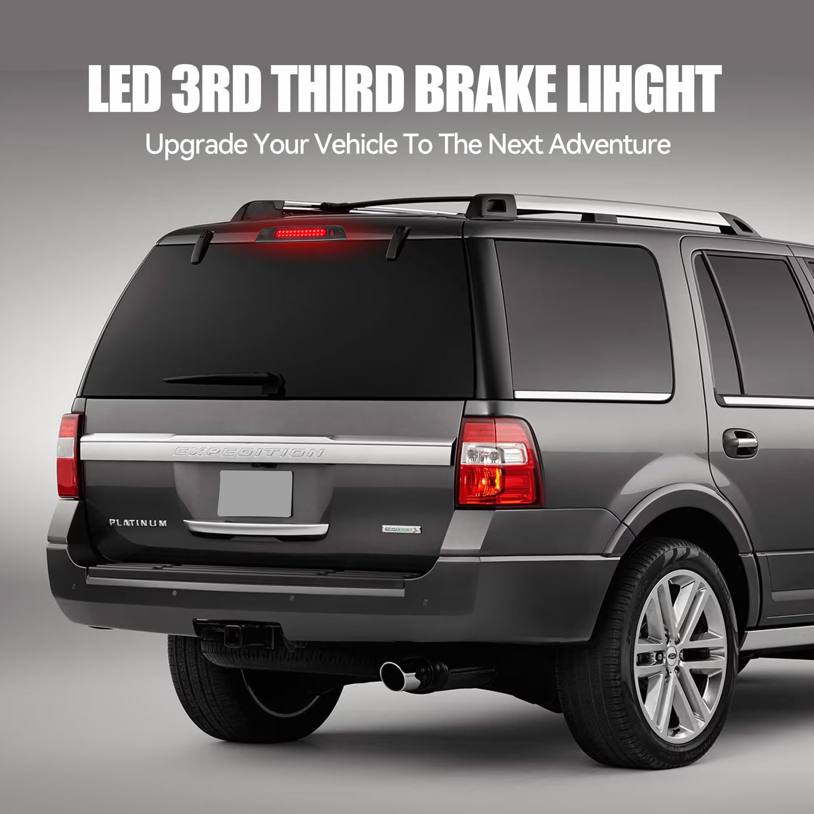 Cxdar illuminated at night on vehicle, increases brake light visibility for drivers