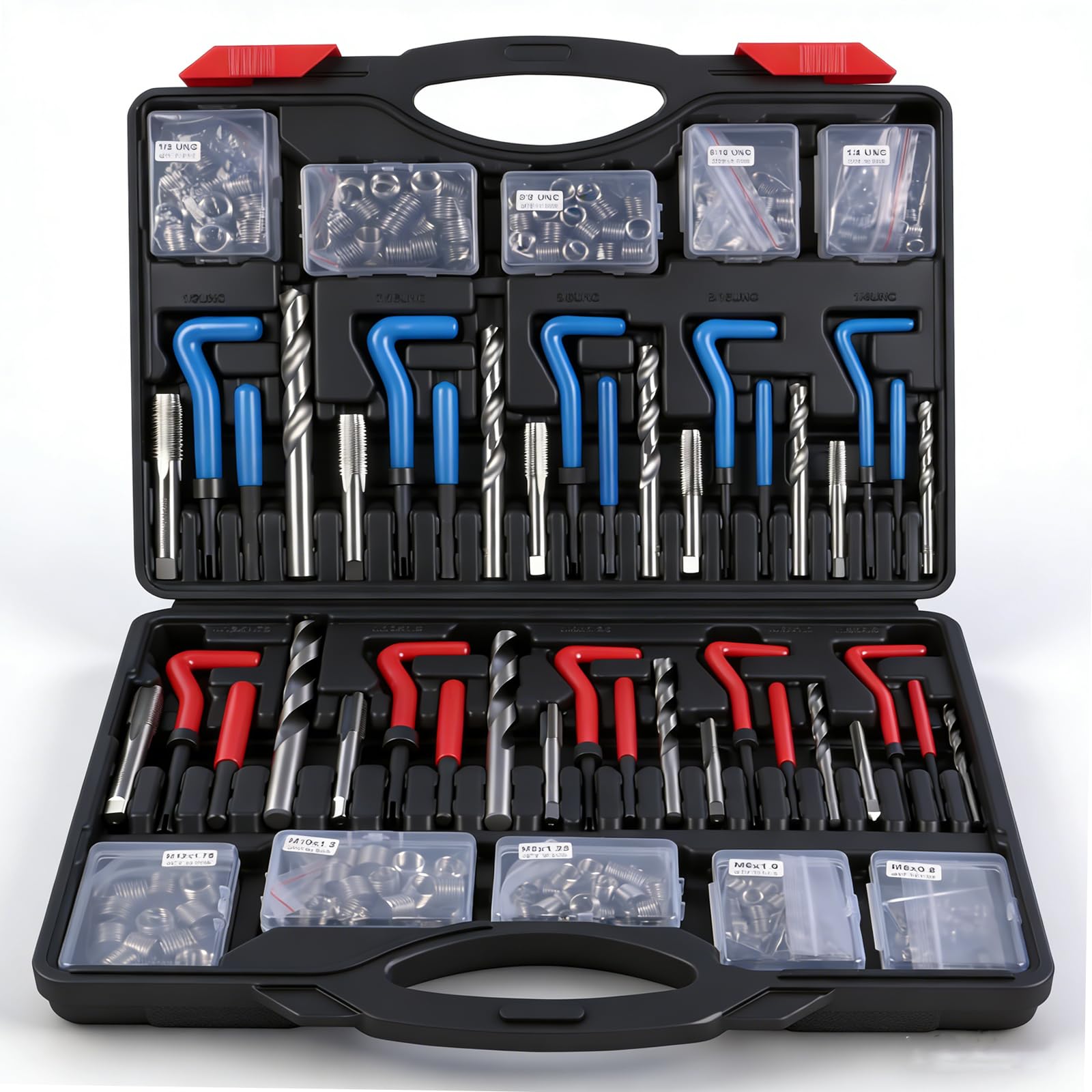 CXPRO kit open showing organized helicoils and tools for fast repairs