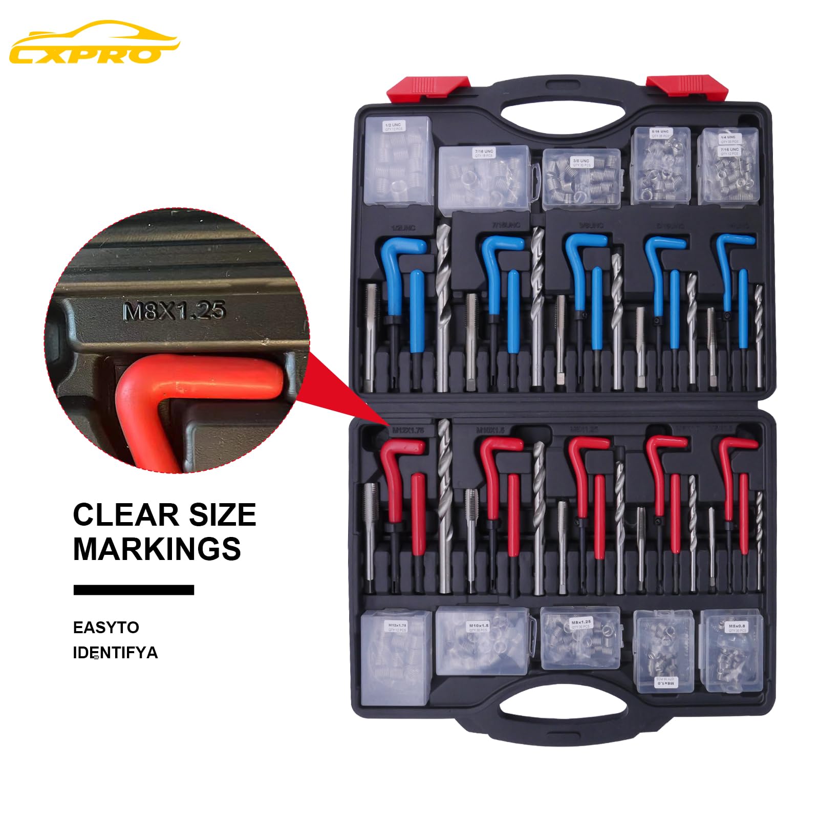 CXPRO kit in use repairing an engine thread for quick field fixes