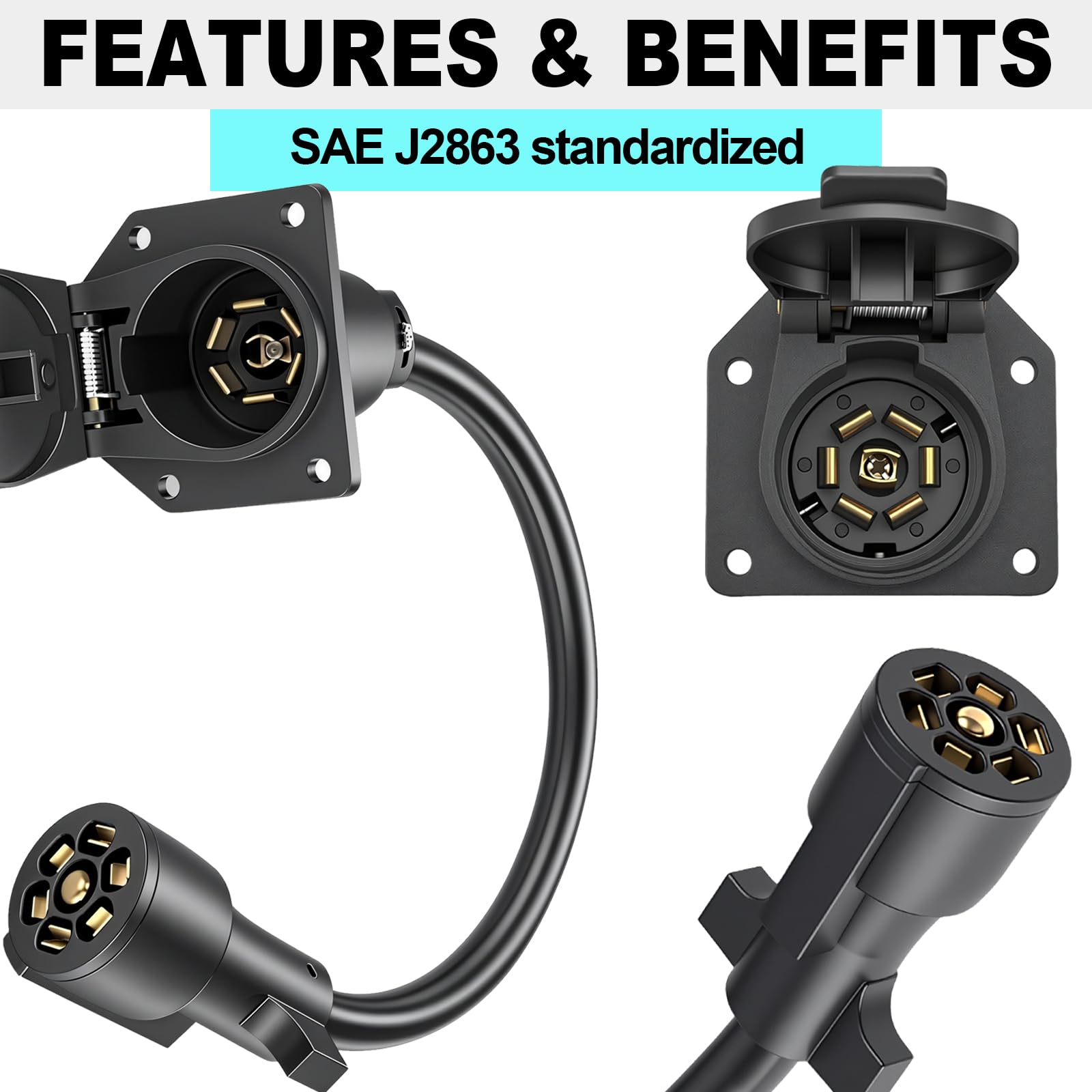 CXTM molded plug handle for secure grip and easier unplugging
