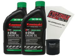 Cyclemax kit front view showing OEM oil and filter for easy maintenance