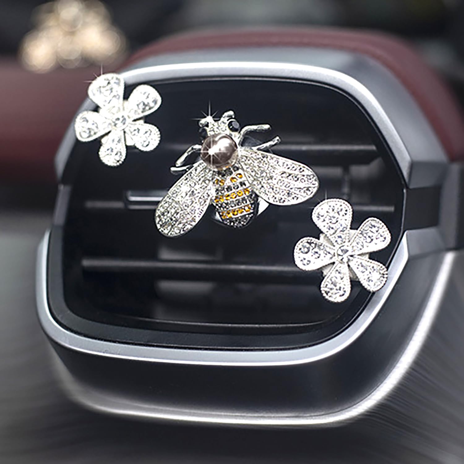 CYG&CL bee close-up of rhinestones highlighting sparkly detail benefit