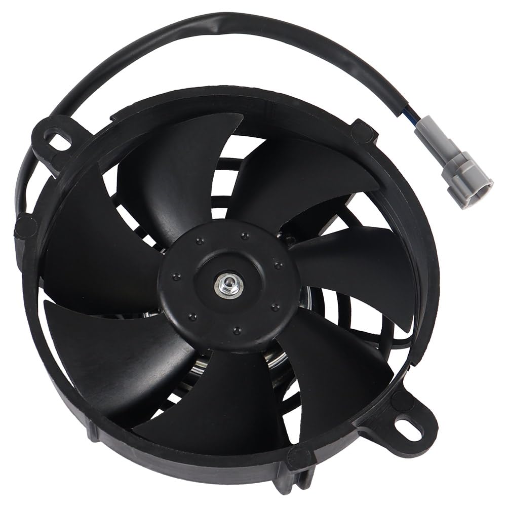 Cylemoto fan next to hand for scale showing small-space suitability