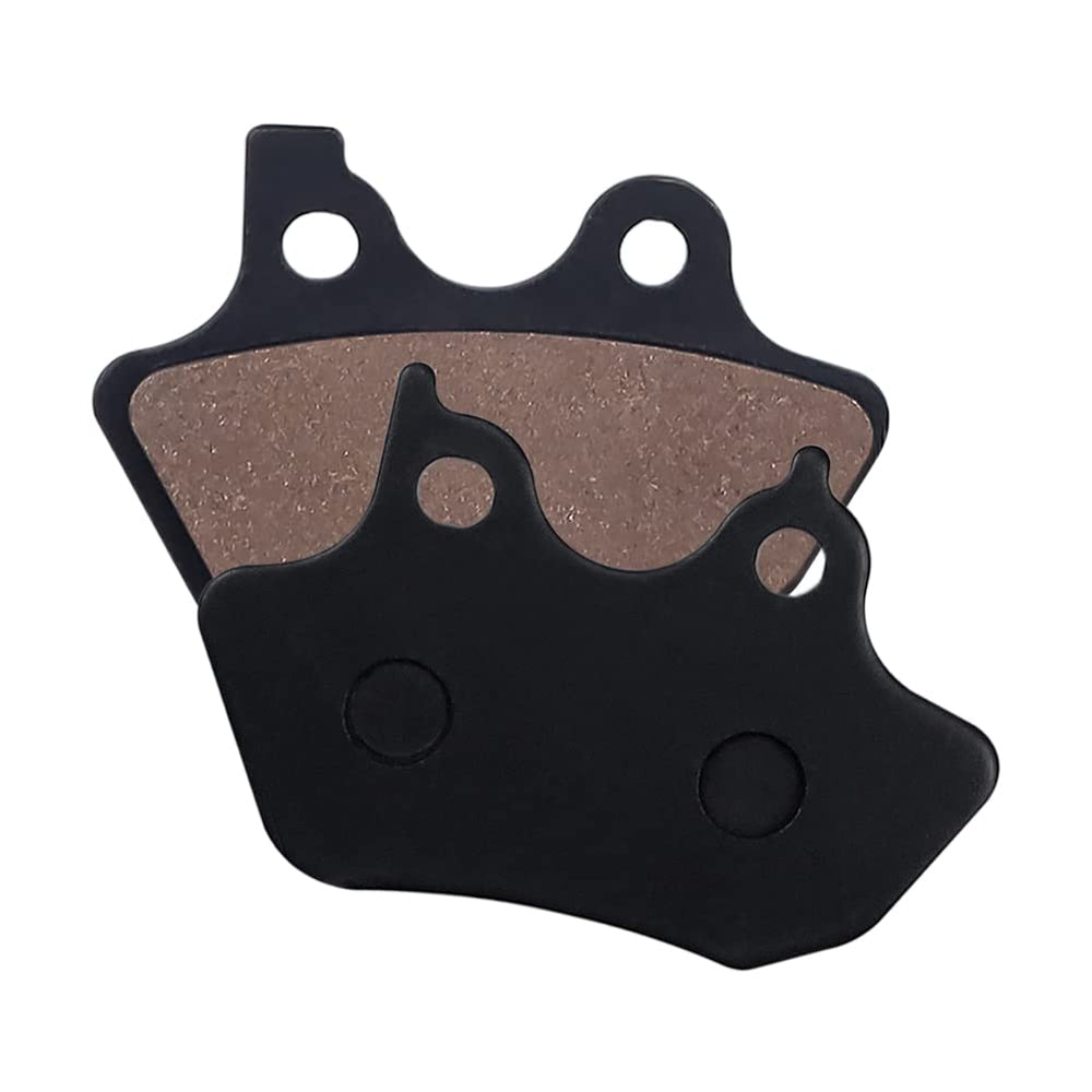 Cyleto brake pad mounted on rear caliper illustrating secure braking setup