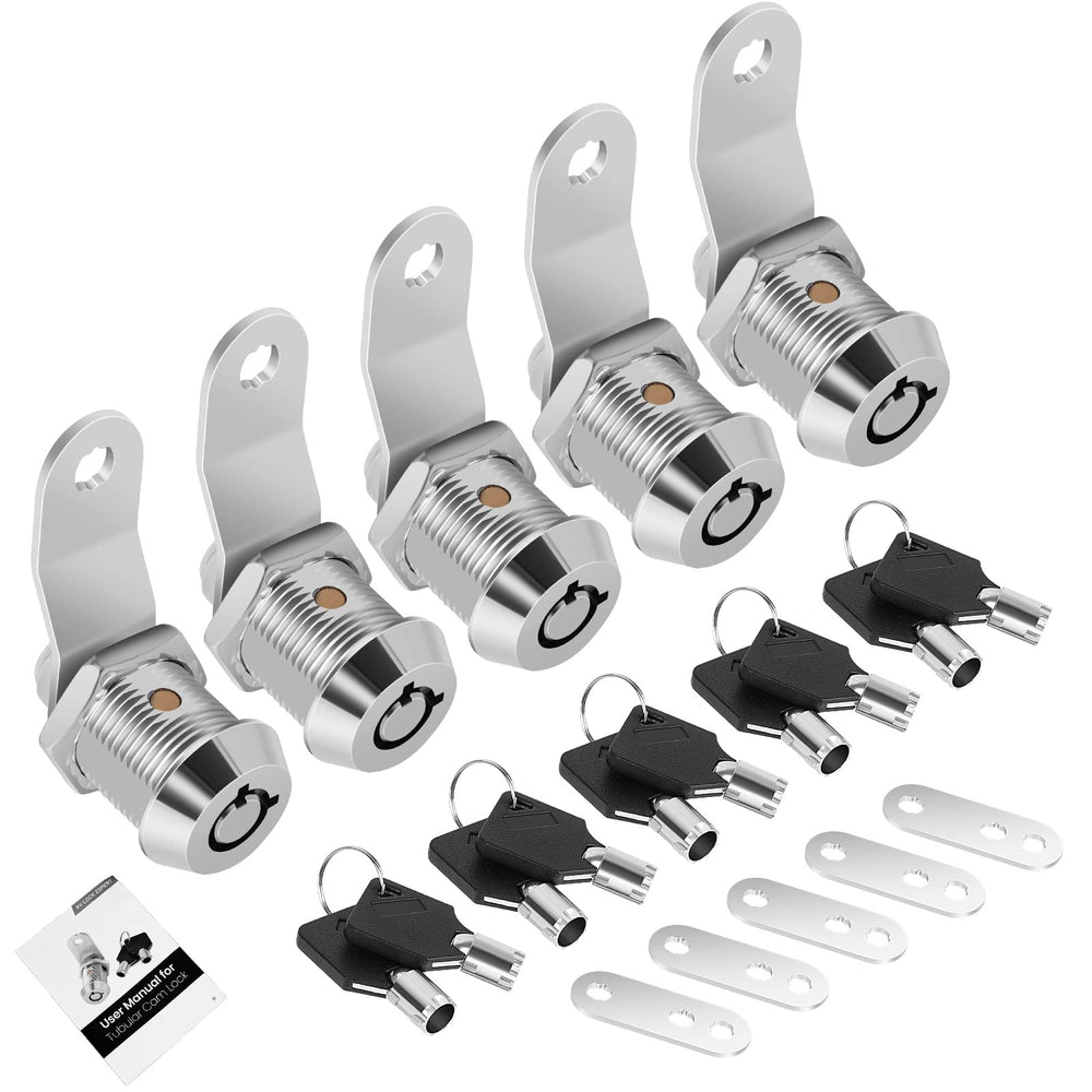Cylinnda front packaging showing five locks and ten keys, clear set benefit