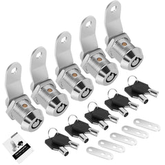 Cylinnda front packaging showing five locks and ten keys, clear set benefit