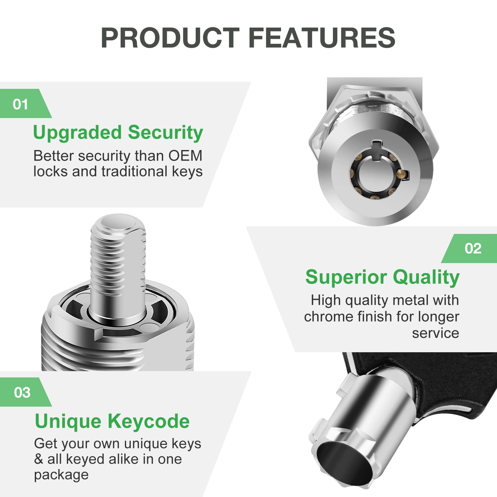 Cylinnda lock installed on RV storage door for secure compartment protection