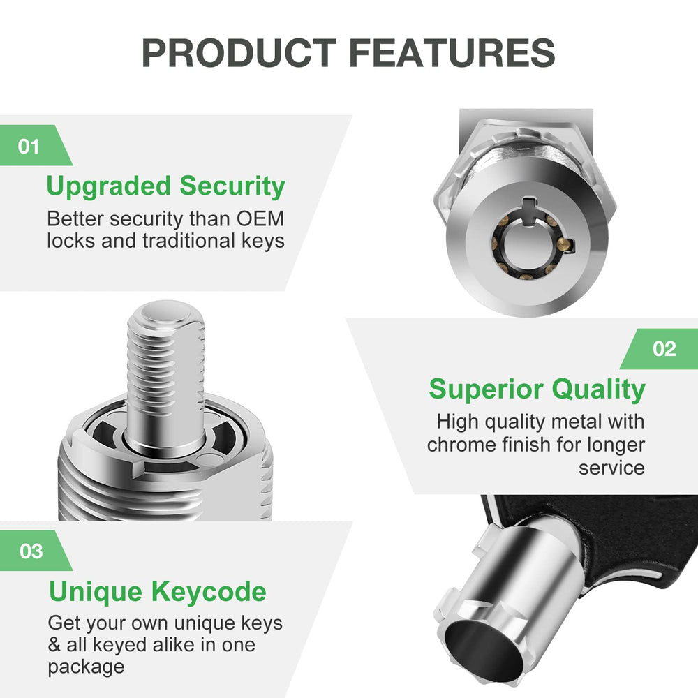 Cylinnda key and lock scale for size reference and easy compatibility check
