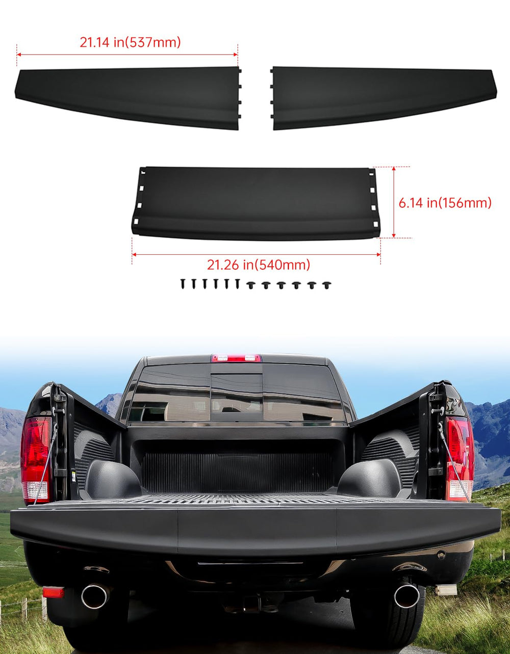 CYOOYC tailgate cap on truck in driveway showing durable weatherproof styling benefit