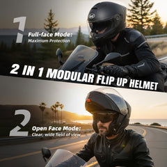 CYRIL inner drop-down sun visor lowered showing glare reduction