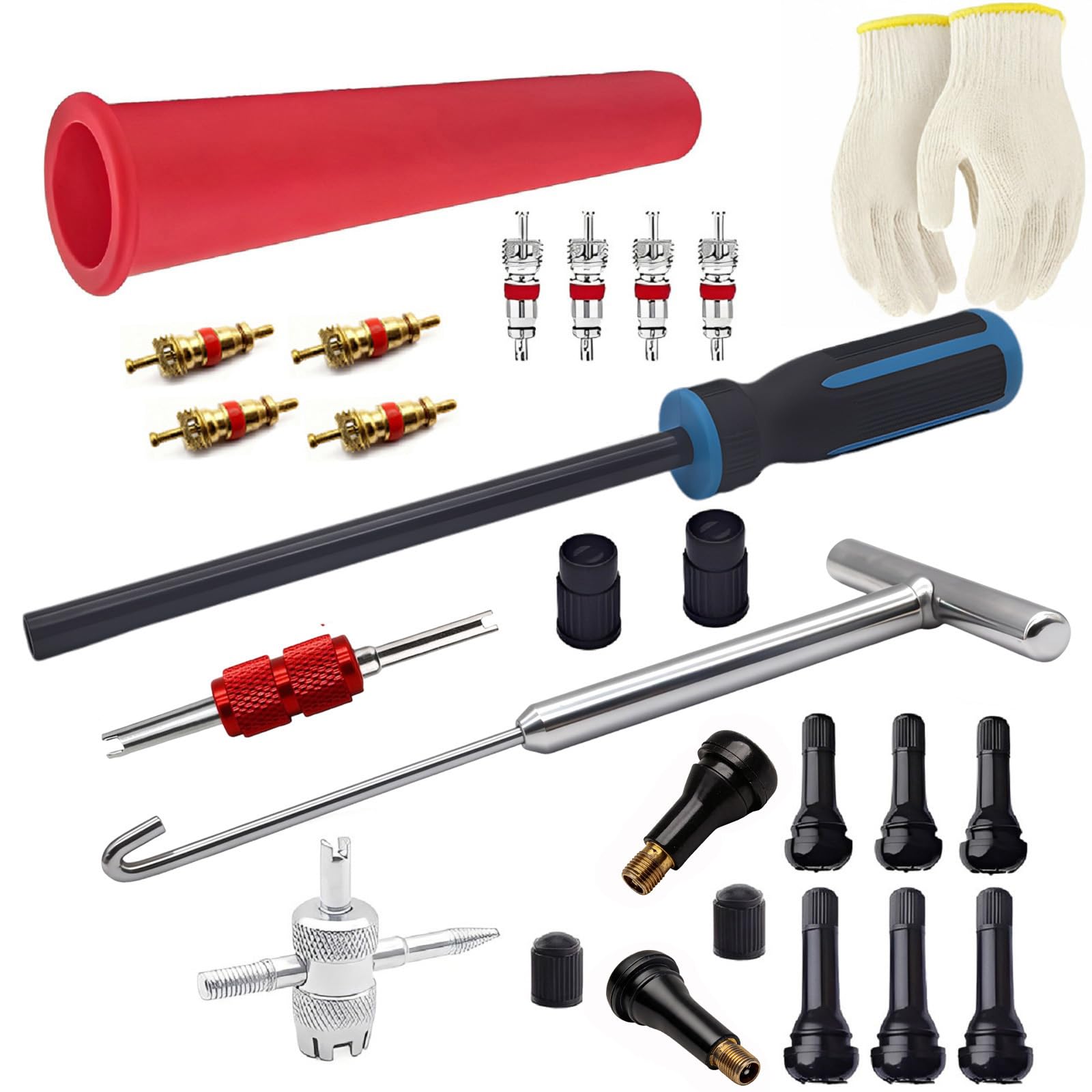 CZRWJXW front packaging showing complete valve stem tool kit benefits