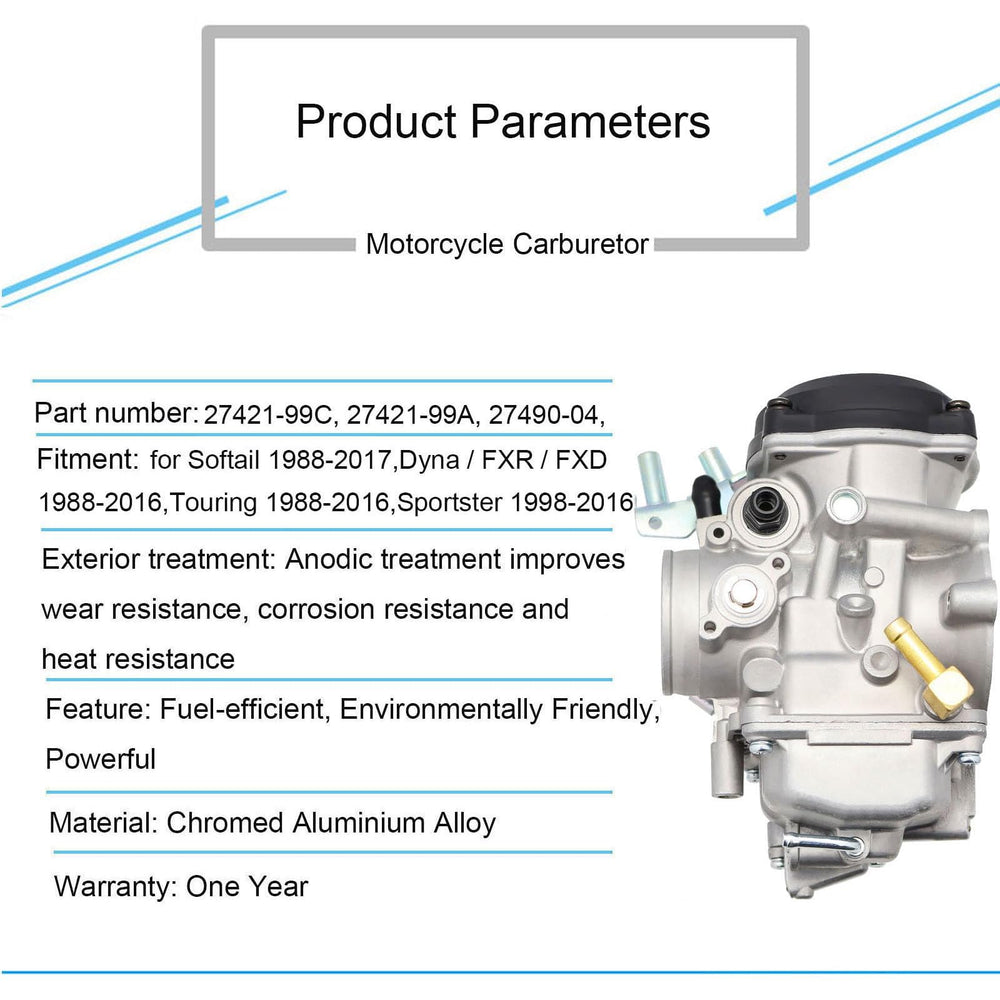 Czsmbt carburetor installed on Sportster illustrating fitment ease
