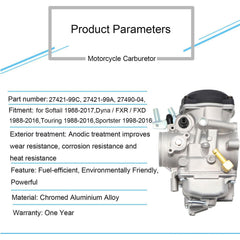 Czsmbt carburetor installed on Sportster illustrating fitment ease