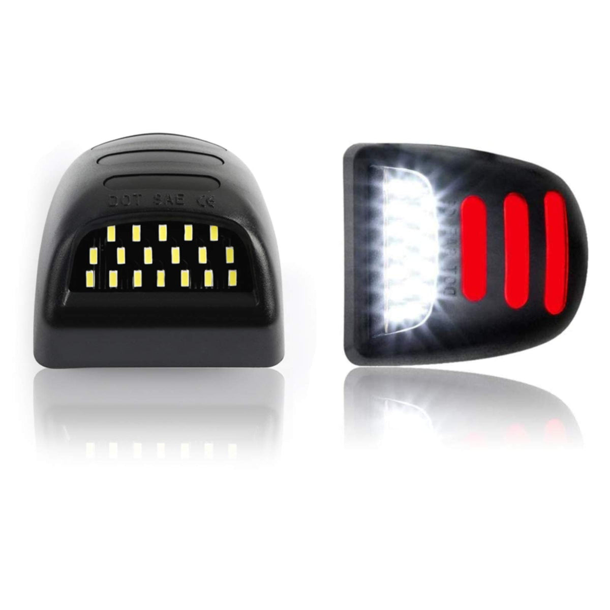 D-Lumina front view LED module showing bright lens and clean fit for easy upgrade