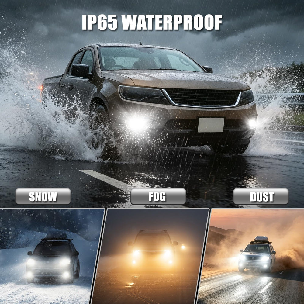 D-Lumina bulb mounted in fog housing improving nighttime visibility