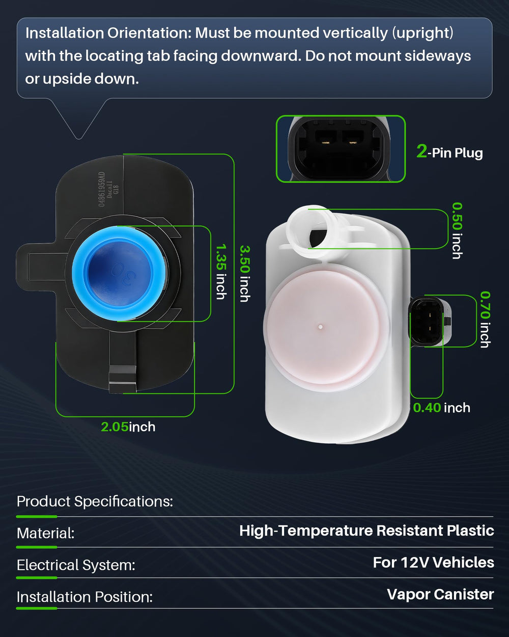 Dacall fuel-resistant O-ring closeup highlighting seal quality and vapor containment