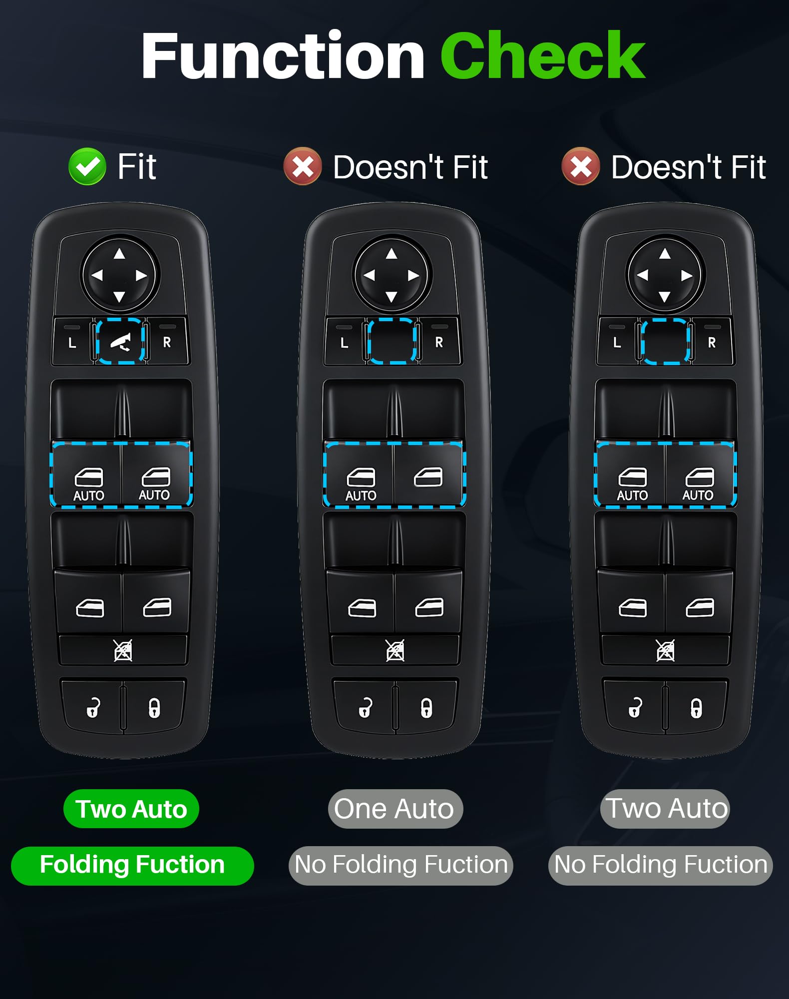 Dacall button detail highlighting texture for reliable tactile control