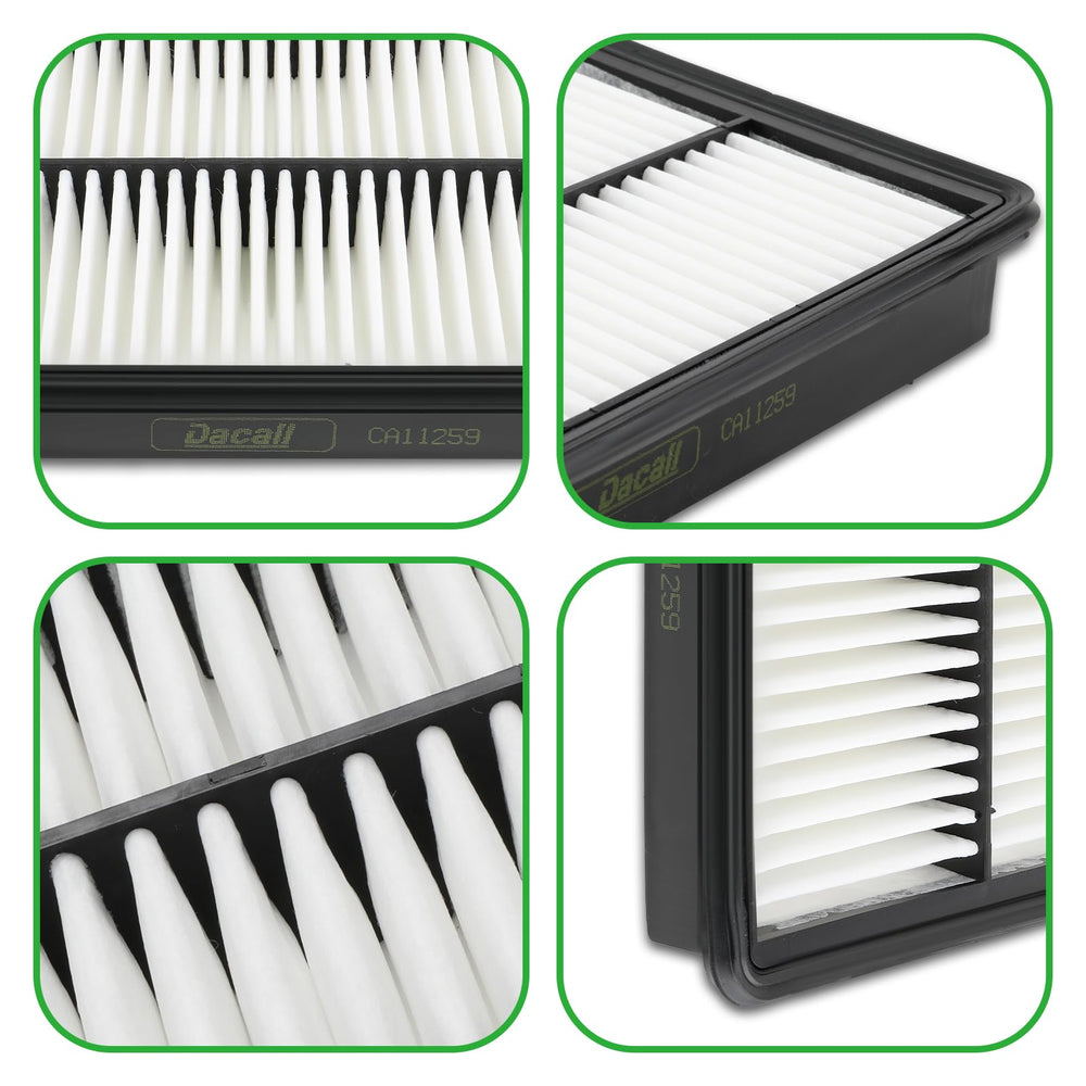 Dacall cabin filter frame close-up highlighting reinforced frame that resists collapse