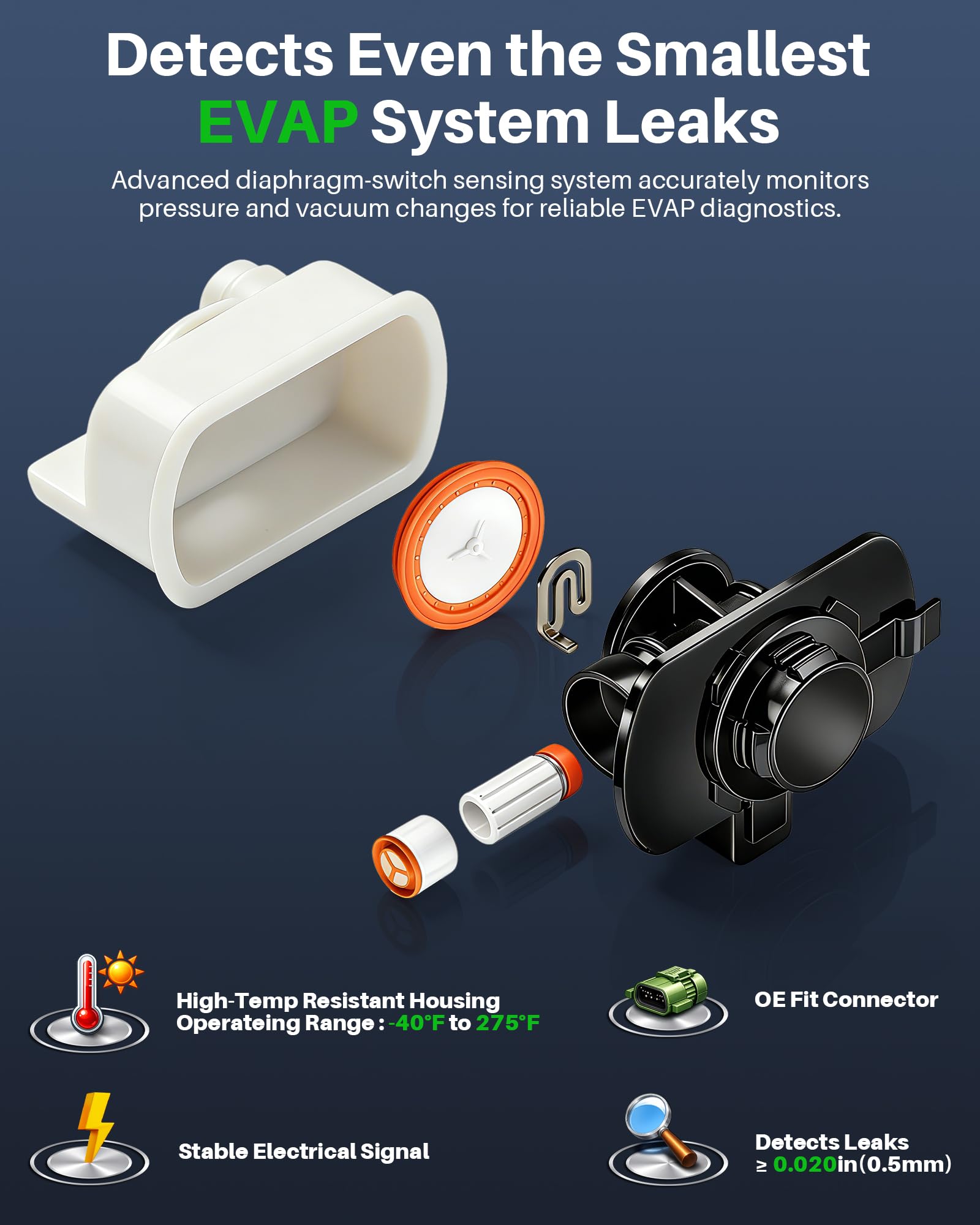 Dacall diaphragm close-up highlighting precision sensor that improves leak detection