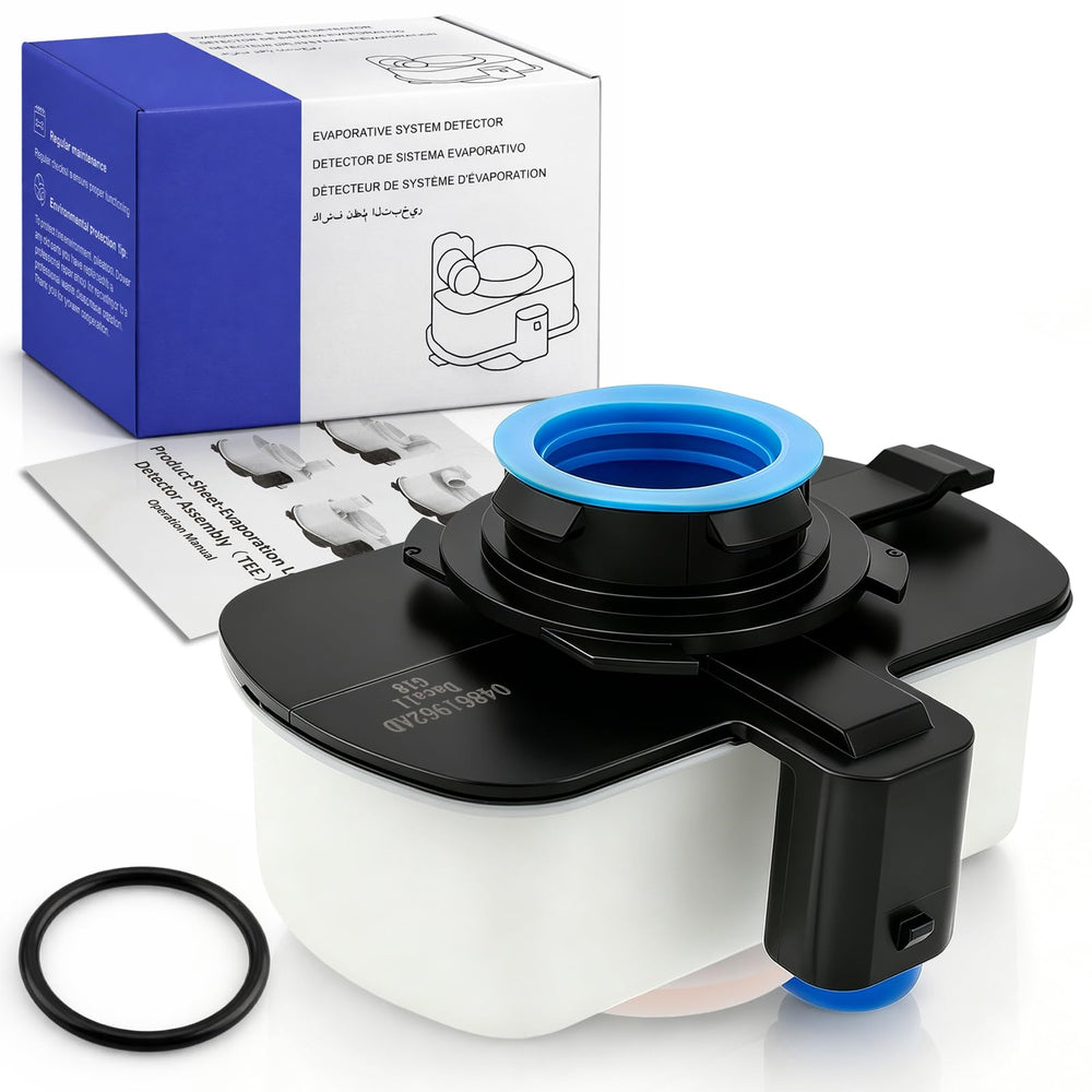 Dacall evaporative emissions pump front view showing compact housing and mounting points
