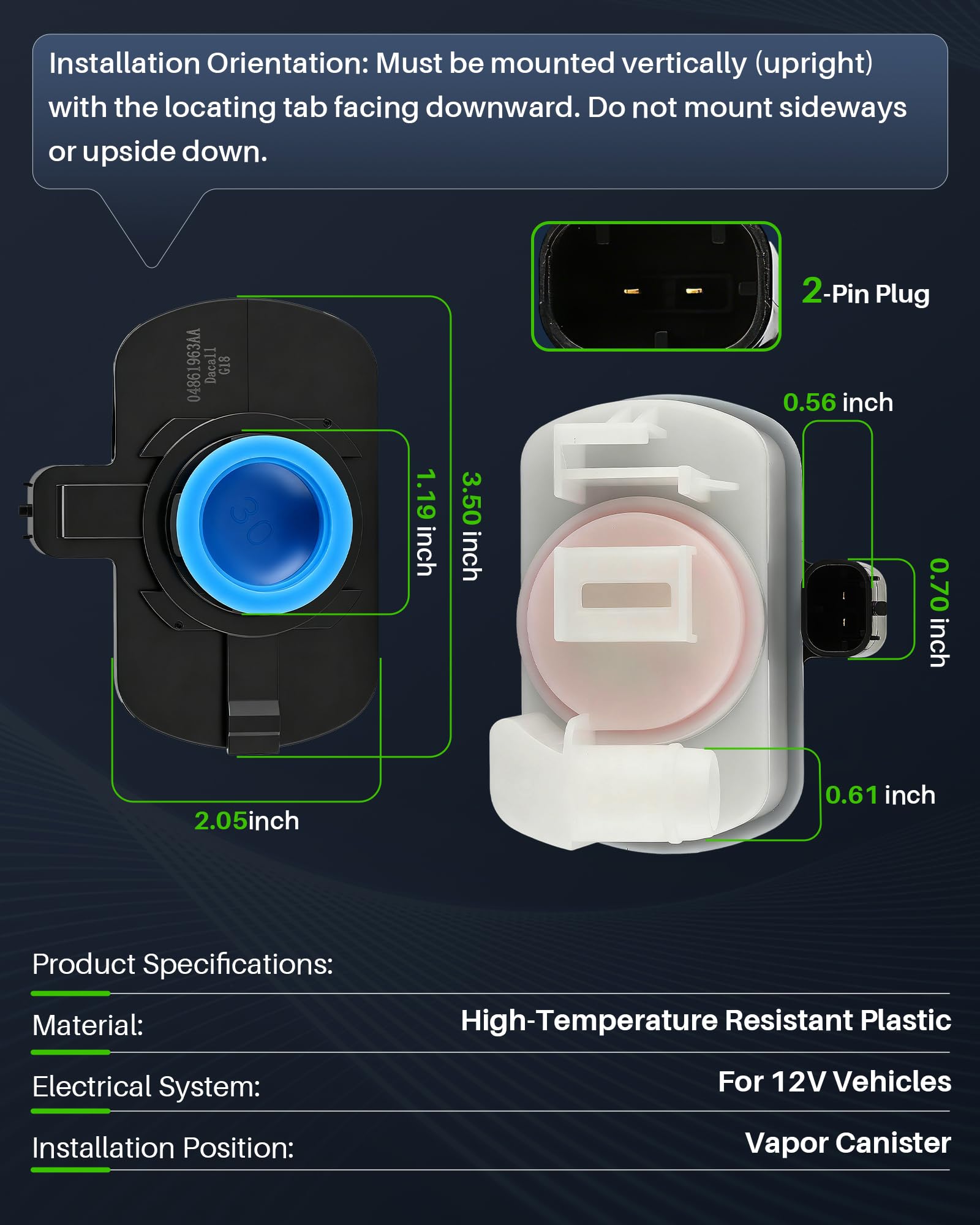 Dacall packaged unit with label showing part number replacement convenience