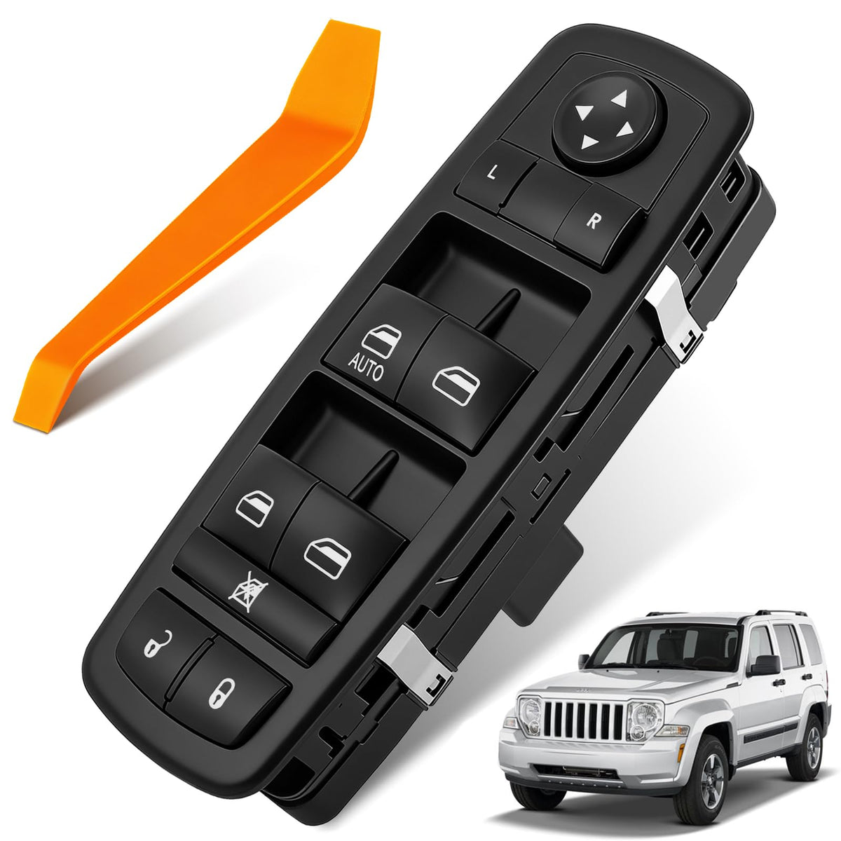 Dacall front driver switch showing packaging and benefit of ready replacement