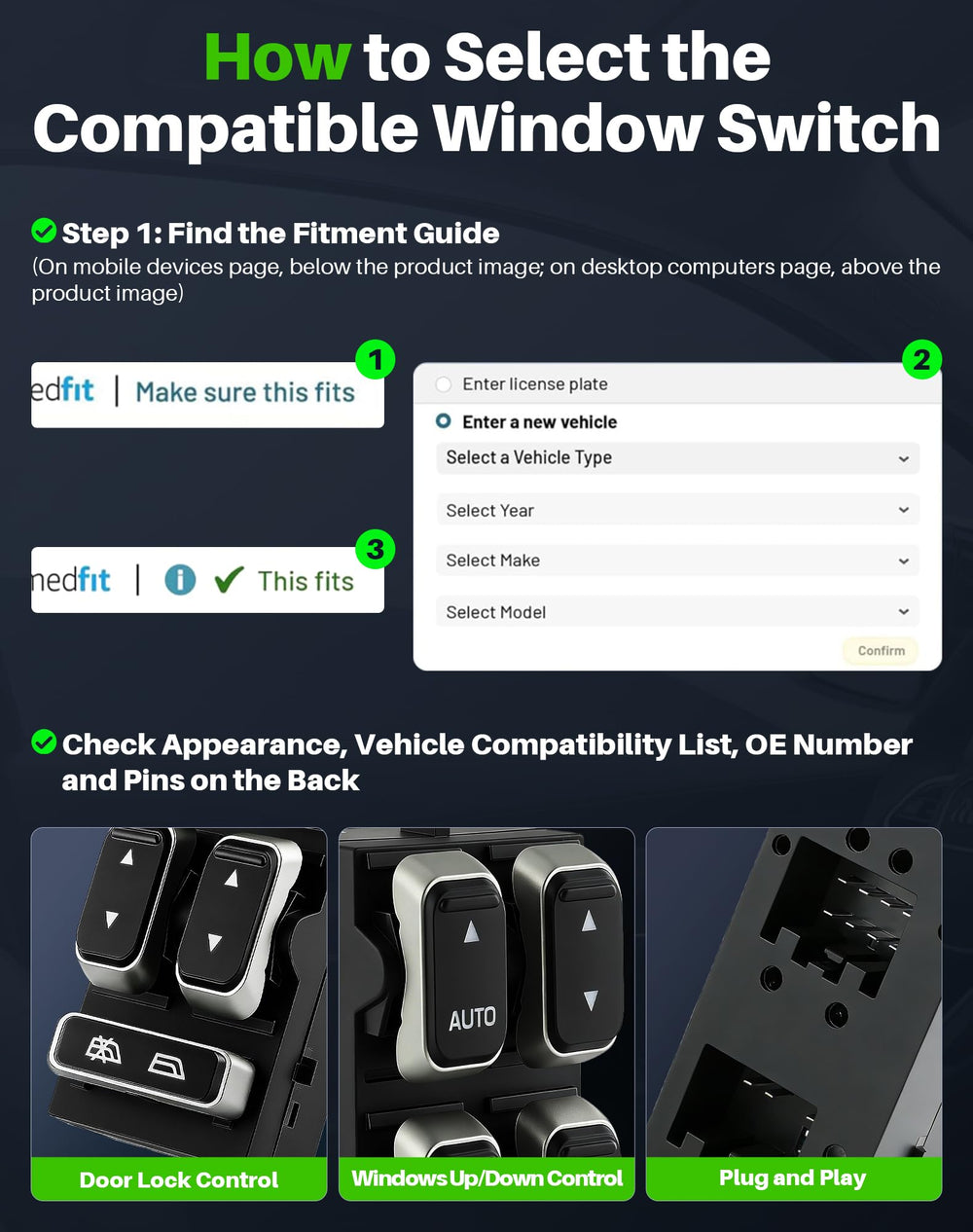 Dacall lifestyle shot of driver using switch showing improved convenience benefit