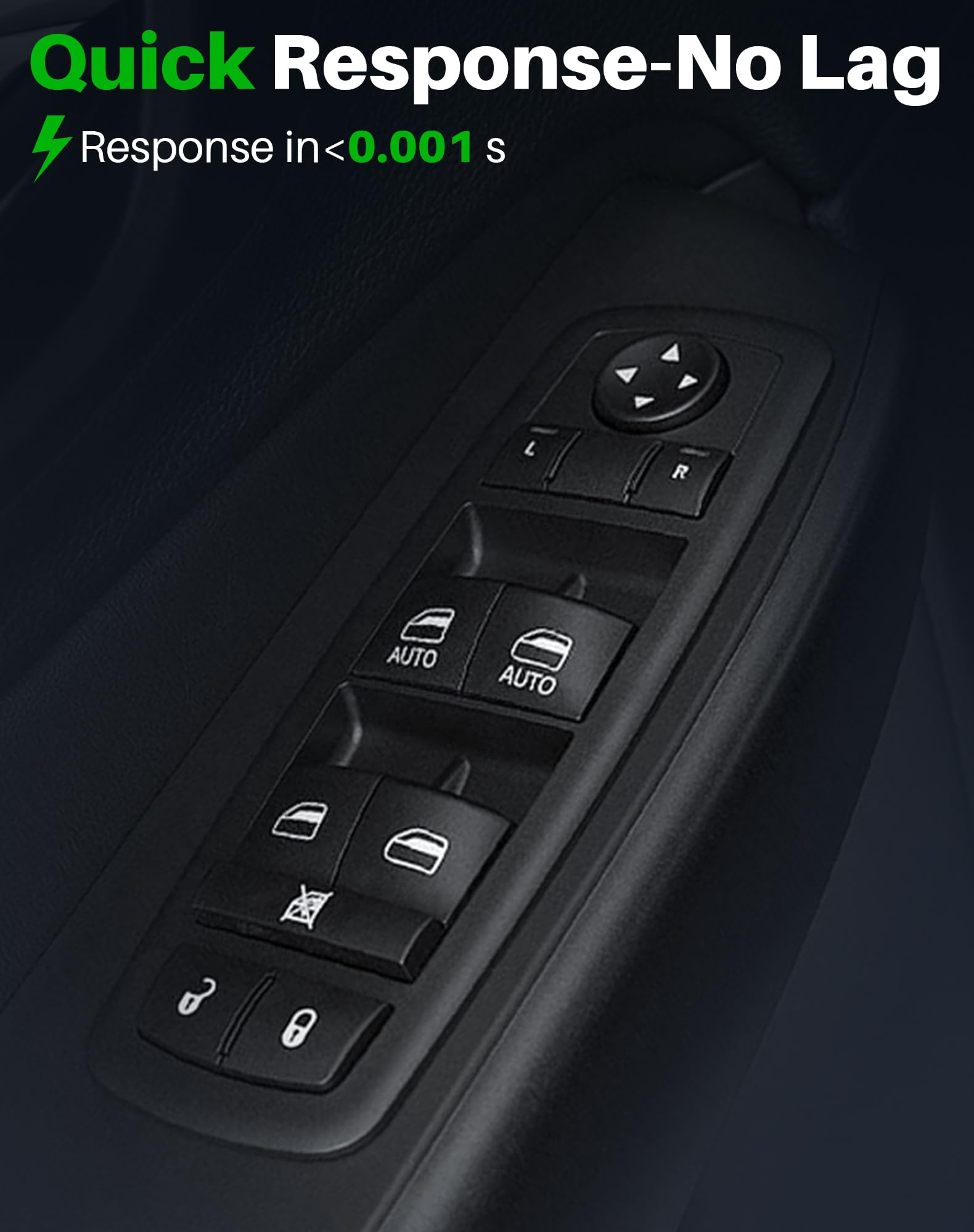 Dacall switch held in hand for scale comparison, confirms compact OEM-sized replacement