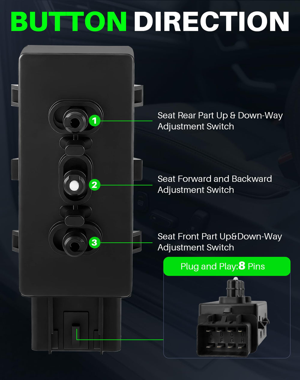 Dacall rear mounting detail showing secure tabs and exact fitment