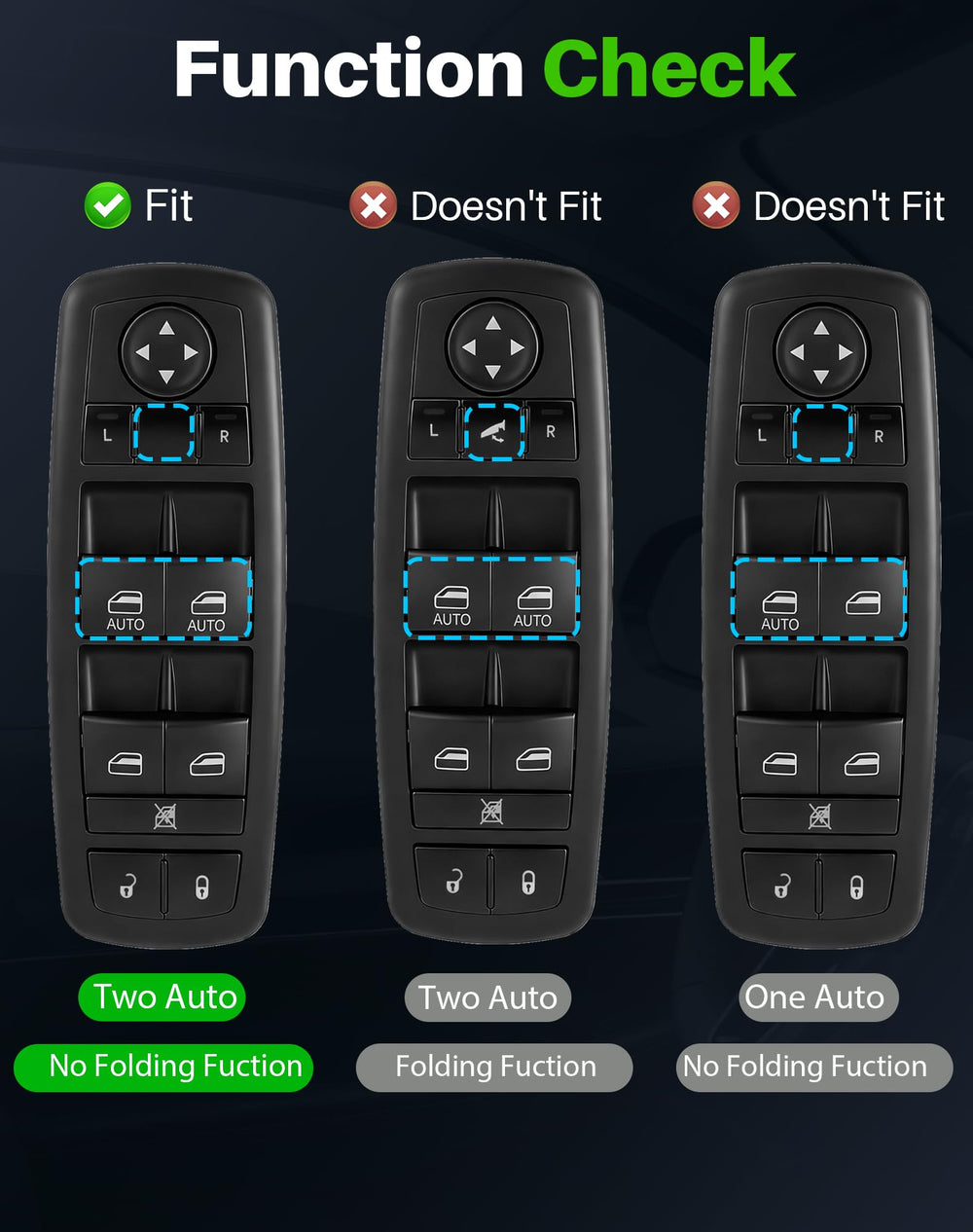 Dacall switch side profile illustrating compact depth and easy panel fitment