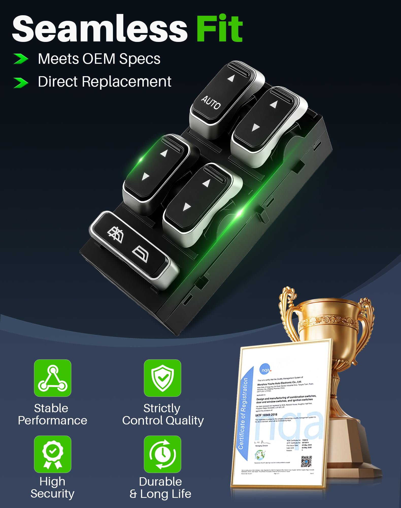 Dacall switch with included removal tool showing safe panel removal benefit