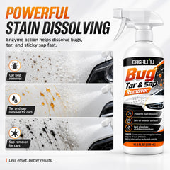 DAGREM U foam on car bumper lifting bug residue for quick removal