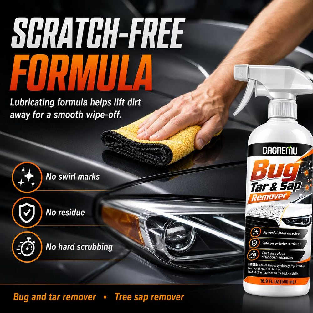 DAGREM U cleaning a headlight to restore clarity and brightness