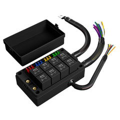 DAIERTEK front view of fuse relay box showing organized layout and quick installation benefit