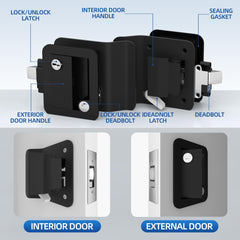 DAIERTEK eight keys and lock cylinders displayed to show matching keying convenience and shared access