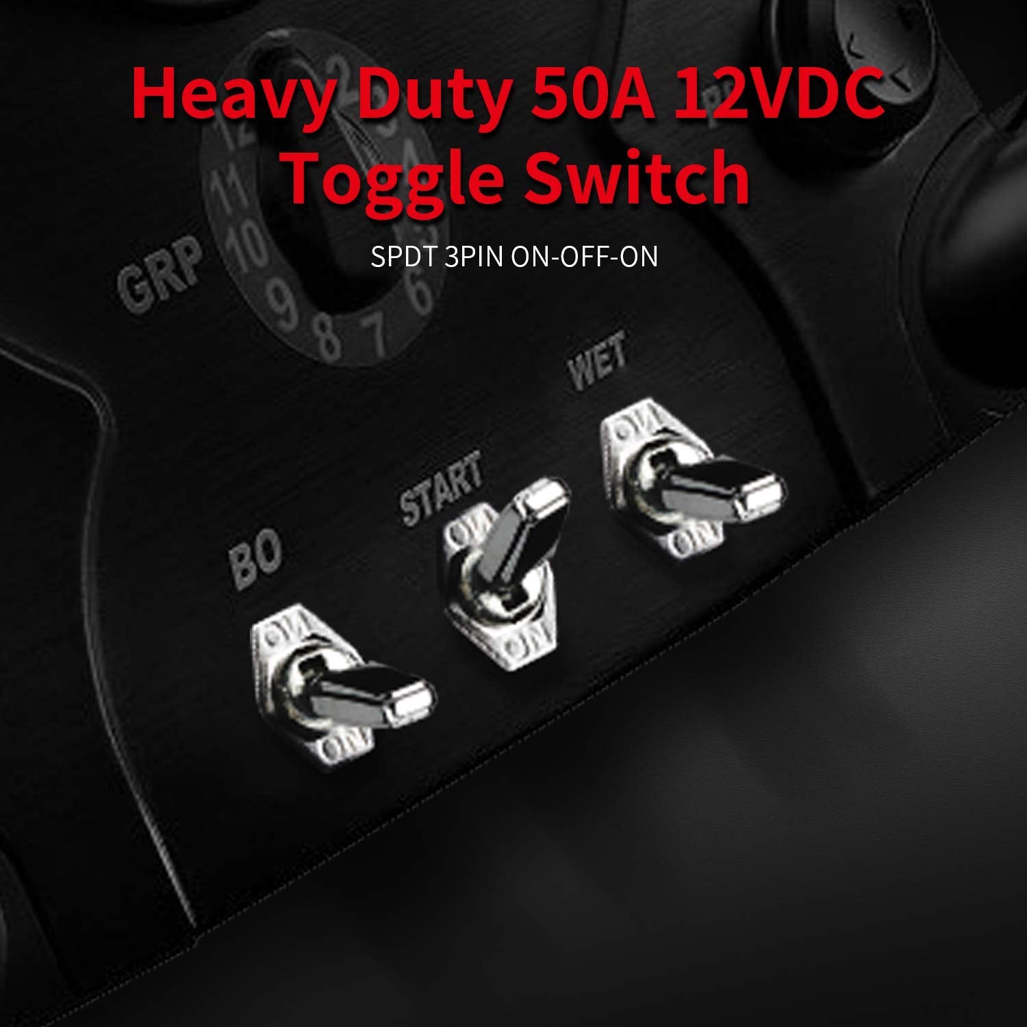 DaierTek switch in vehicle controlling fog lights demonstrating rugged on-road utility