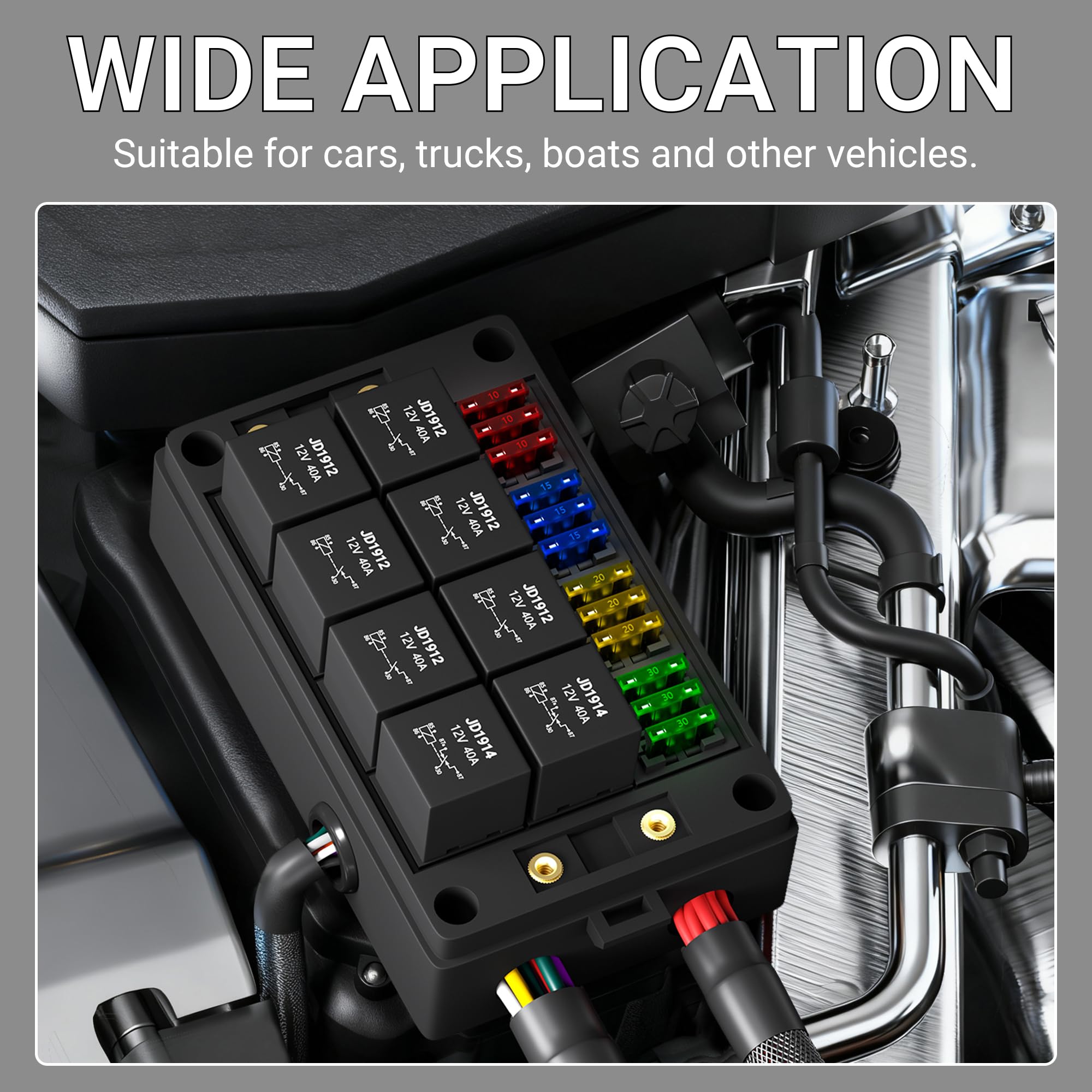 DAIERTEK held in hand for scale showing compact footprint and convenient mounting benefit