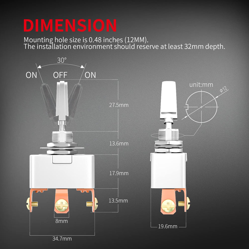DaierTek view of copper terminals and screw connections for secure, easy wiring