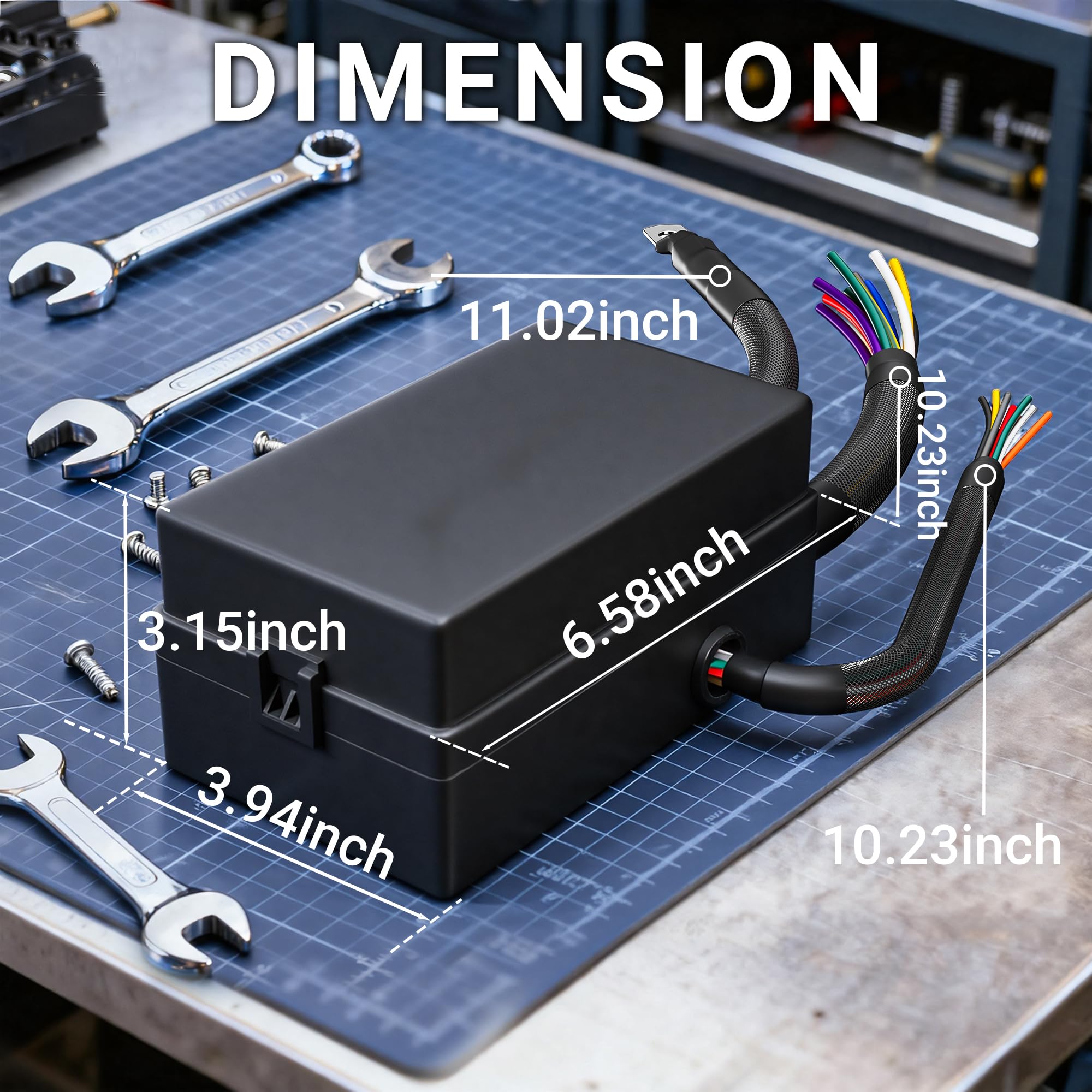 DAIERTEK top cover detail highlighting dustproof design and longer component life benefit