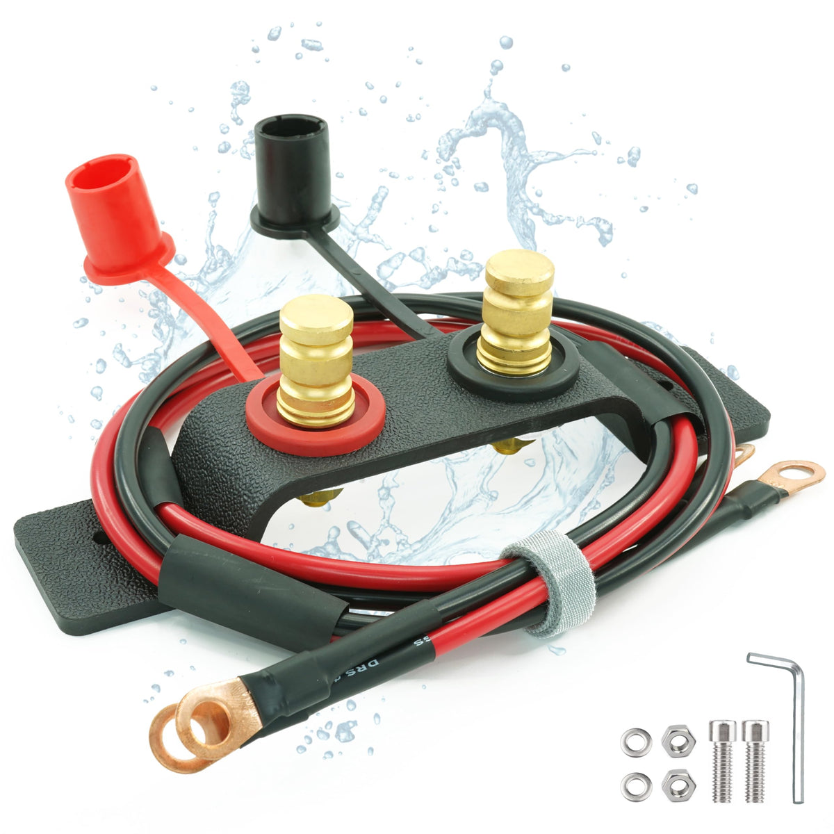 DaisyAuto front-mounted jump post kit showing accessible charging point benefit