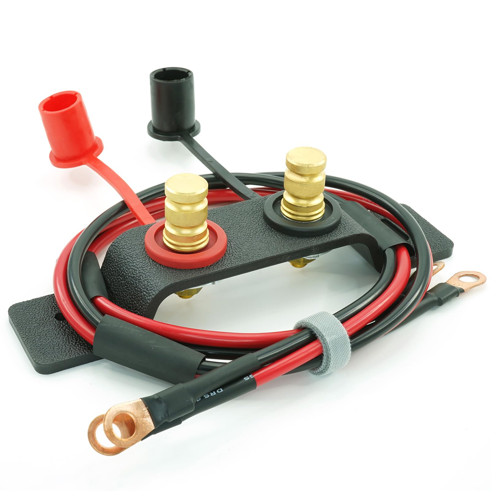 DaisyAuto jump post next to ruler showing cable and post scale for installation planning
