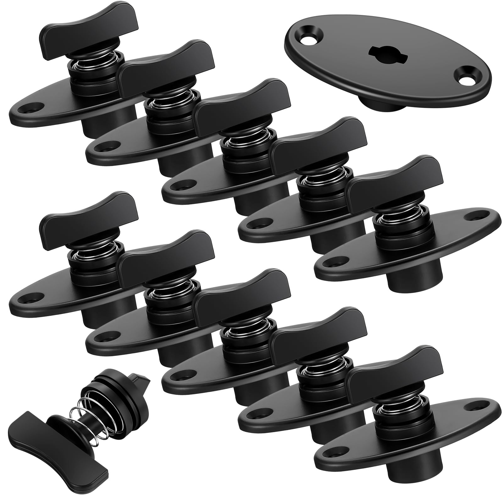DaisyInner front view showing all five fastener sets and components, easy replacement benefit