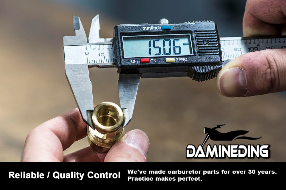 DAMINEDING zinc-plated finish closeup offering corrosion resistance benefit