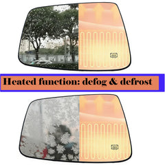 Danbojit mirror close-up showing heating element detail for faster defogging
