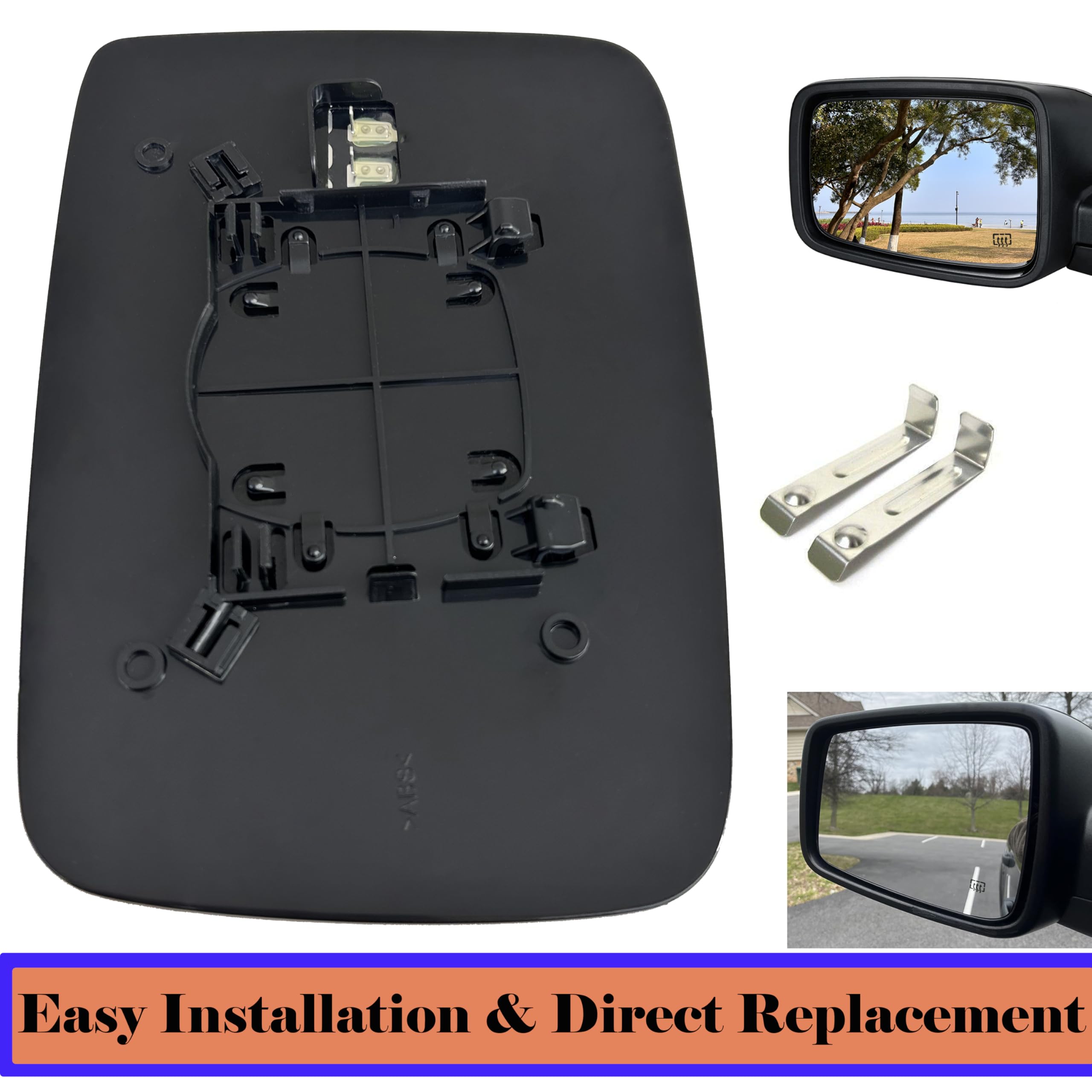 Danbojit mirror installed on Dodge Ram demonstrating restored driver visibility