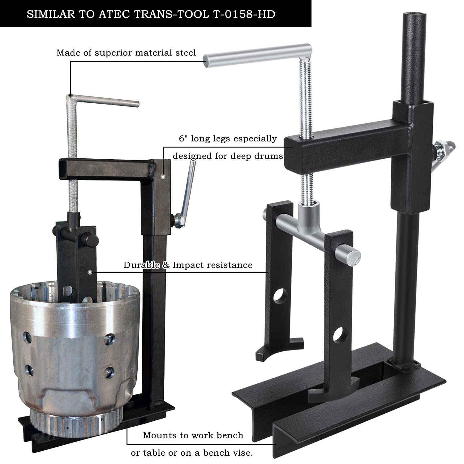 Danti long legs reaching deep clutch drum for better access and control