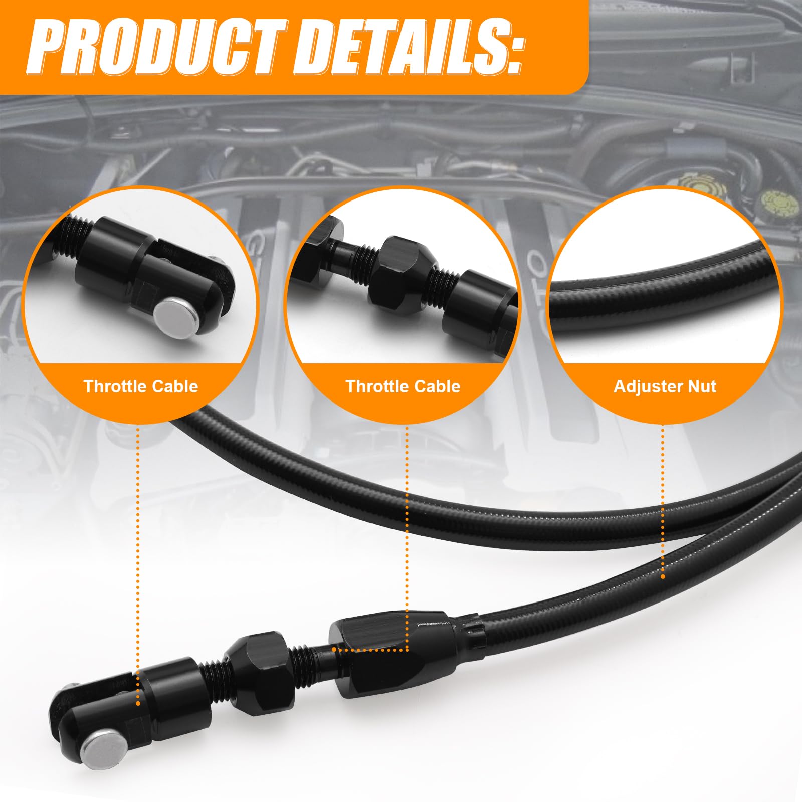 daola888 cable laid beside ruler showing 36-inch length for flexible routing during swaps