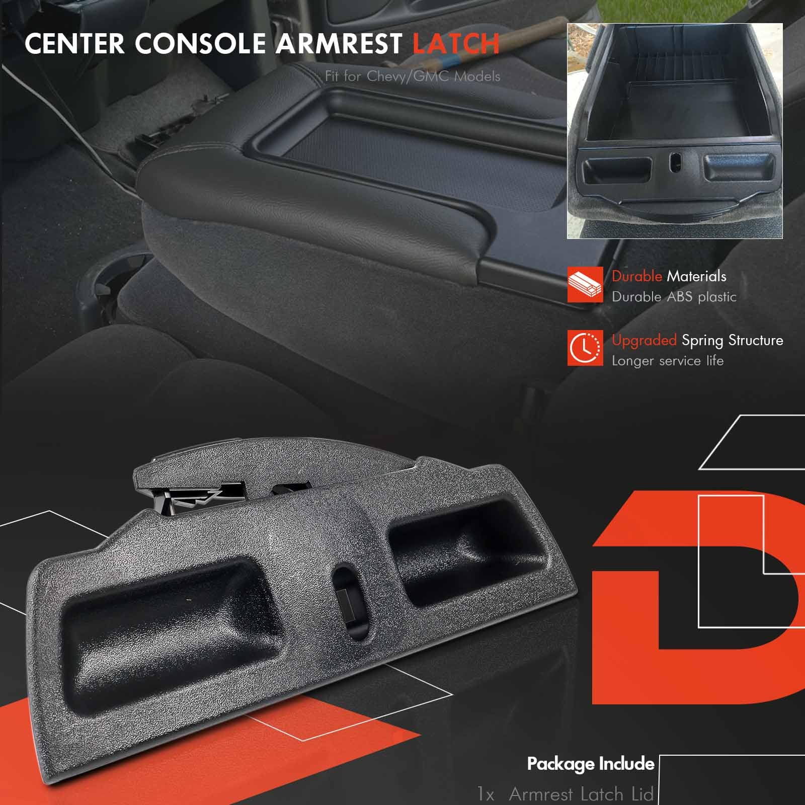 Daposhac latch securing armrest showing reduced rattles and noise