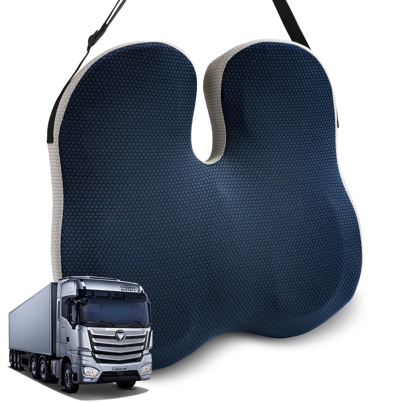 DAPOTUGI front view seat cushion showing ergonomic shape and comfort