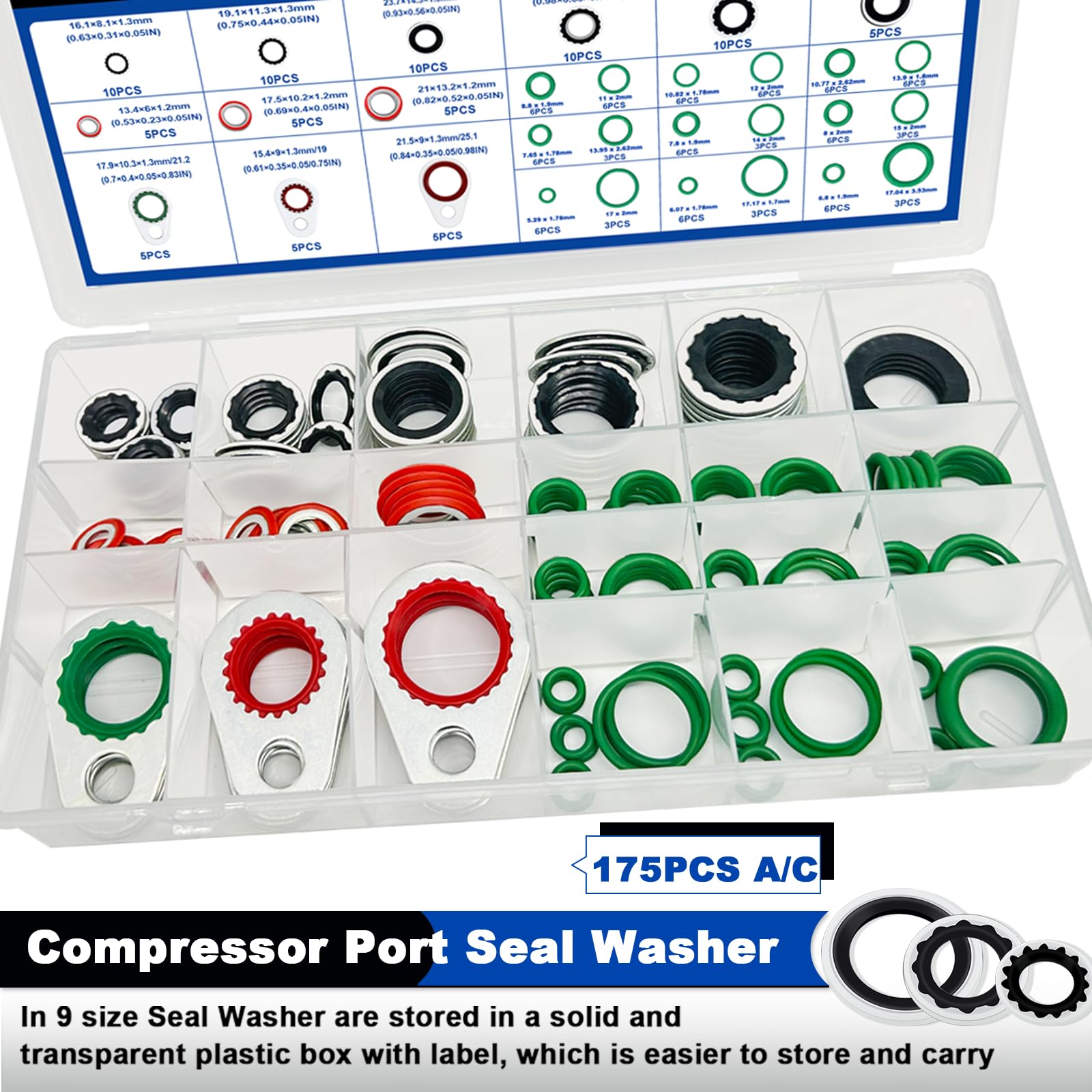 Daptemn kit laid out organized to quickly find correct sizes and save repair time